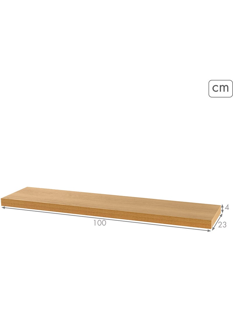 Max home estante pared madera 100x23x4 cm Madera natural - Kiabi