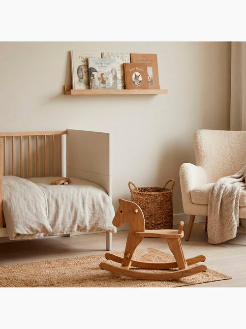 Max home estante pared madera con borde 80x10x4 cm - Kiabi
