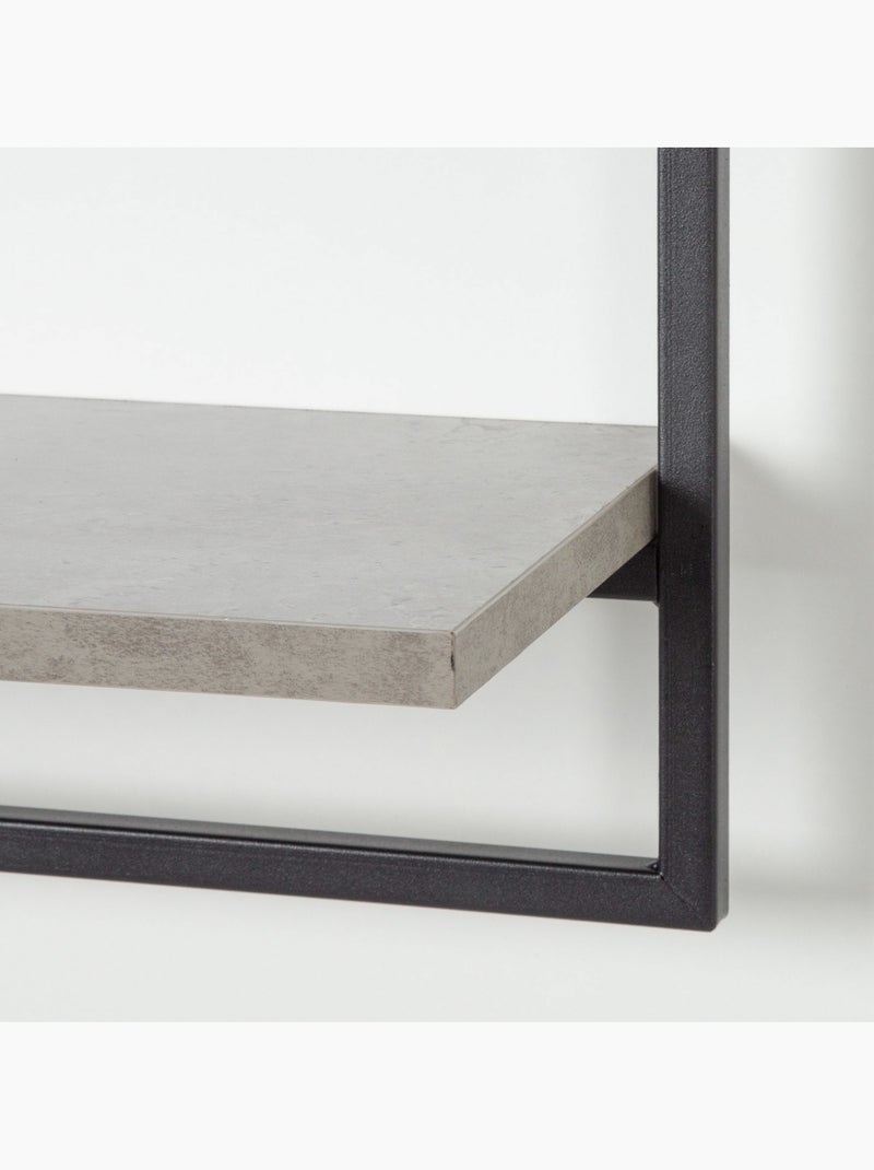 Max home estantería pared efecto cemento 1 estante 65x20x35 cm Madera natural - Kiabi