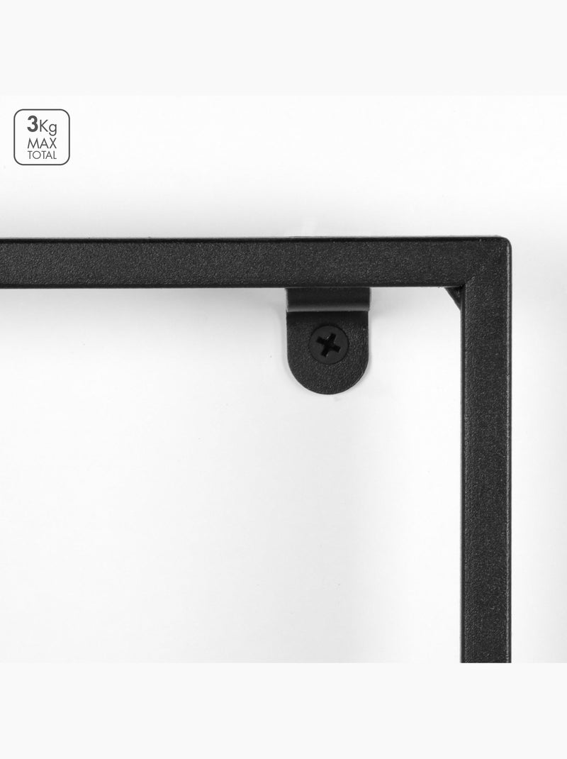 Max home estantería pared efecto cemento 35x12x35 cm Madera natural - Kiabi