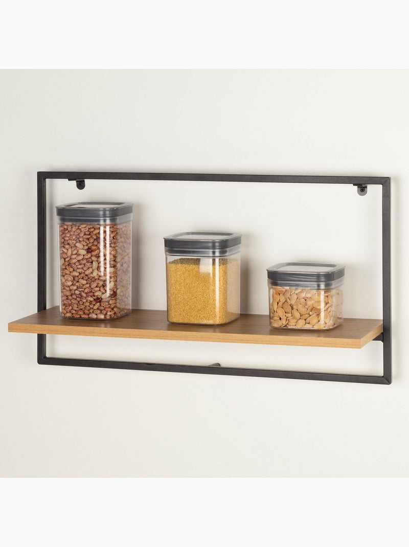 Max home estantería pared madera 1 estante 65x20x35 cm Madera natural - Kiabi