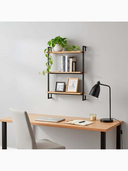 Max home estantería pared madera 3 estantes 40x12x55 cm - Kiabi