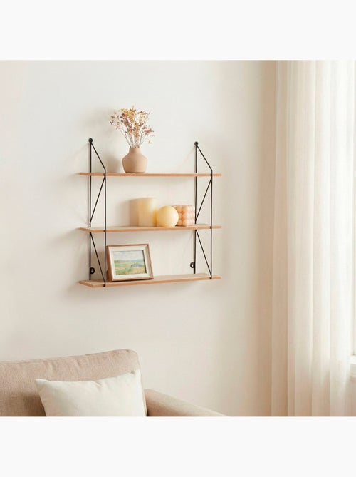 Max home estantería pared madera 3 estantes 50x12x49 cm - Kiabi