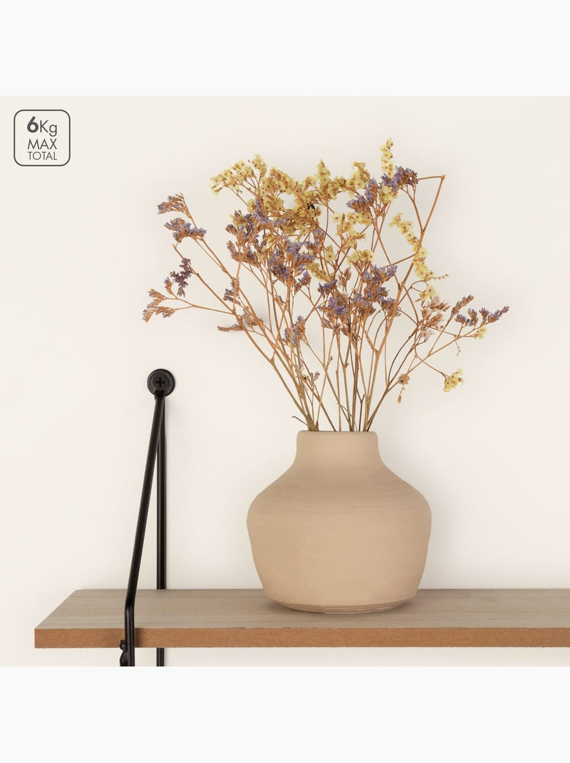 Max home estantería pared madera 3 estantes 50x12x49 cm Madera natural - Kiabi