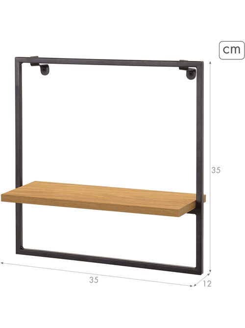 Max home estantería pared madera 35x12x35 cm - Kiabi