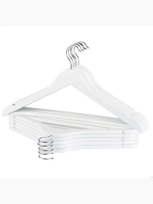 Max home pack 10 perchas de madera color blanco - Kiabi