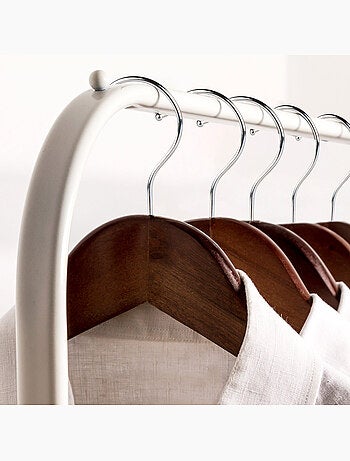 Max home pack 20 perchas de madera color marrón