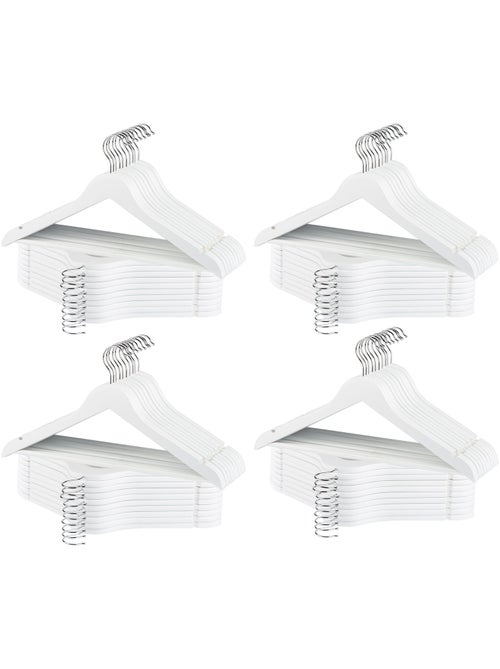 Max home pack 80 perchas de madera color blanco - Kiabi