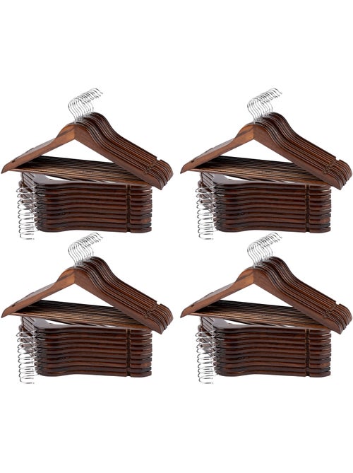 Max home pack 80 perchas de madera color marrón - Kiabi
