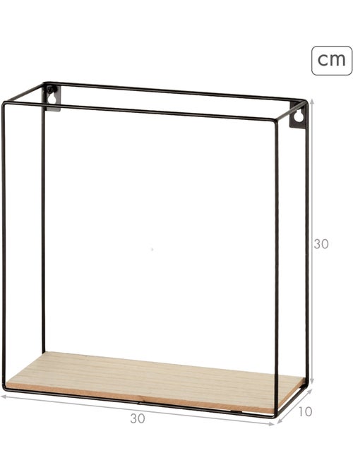 Max home set 3 estanterías pared madera cuadradas de varias medidas - Kiabi