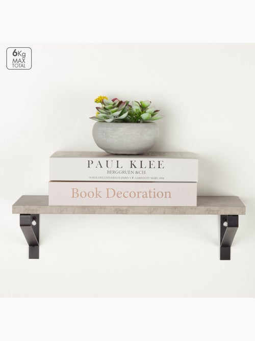 Max home set 3 estantes pared efecto cemento varias medidas - Kiabi