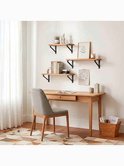 Max home set 3 estantes pared madera varias medidas - Kiabi