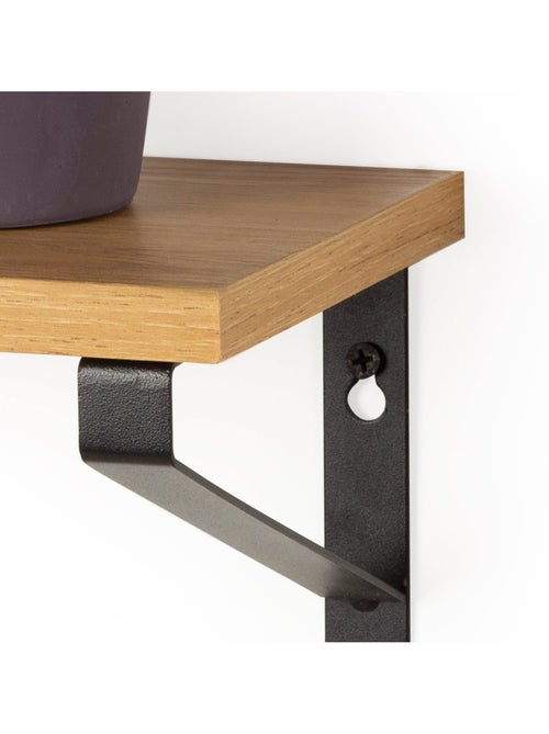Max home set 3 estantes pared madera varias medidas - Kiabi
