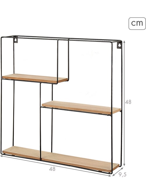 Max home set 4 estanterías pared madera varias medidas - Kiabi