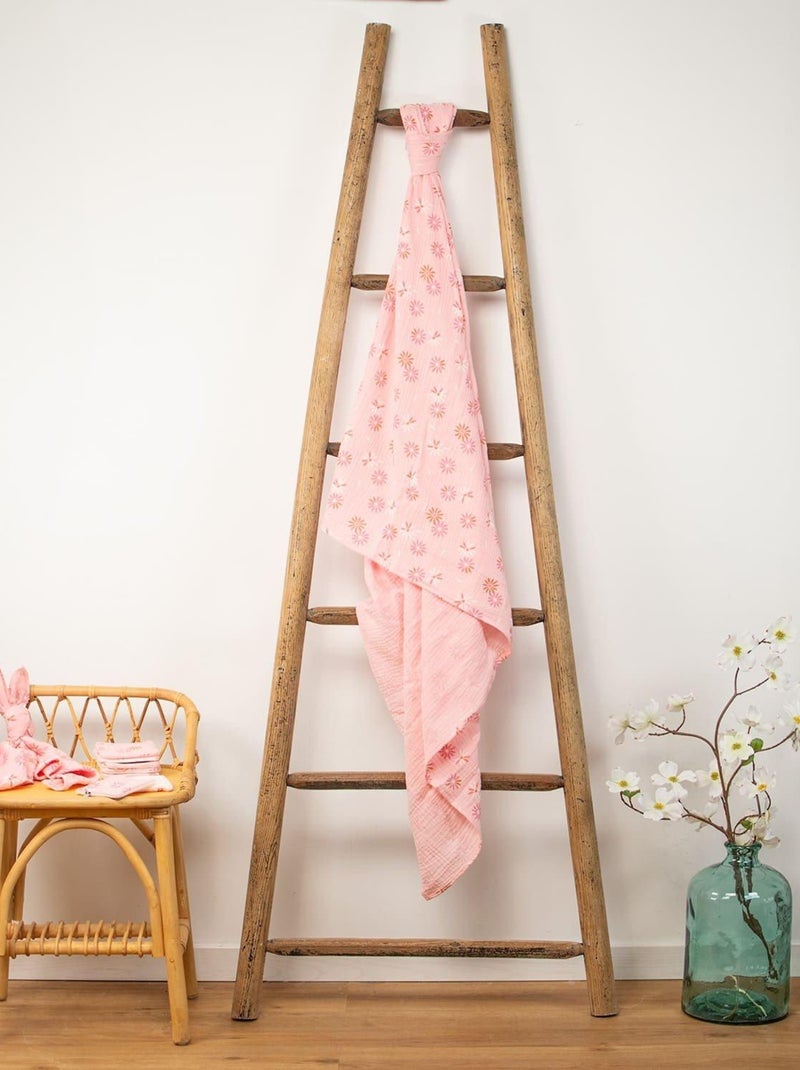Maxi muselina para bebé de algodón | sevira kids Rosa - Kiabi