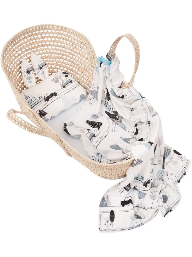 Maxi muselina para bebé de viscosa de bambú | SEVIRA KIDS Azul - Kiabi