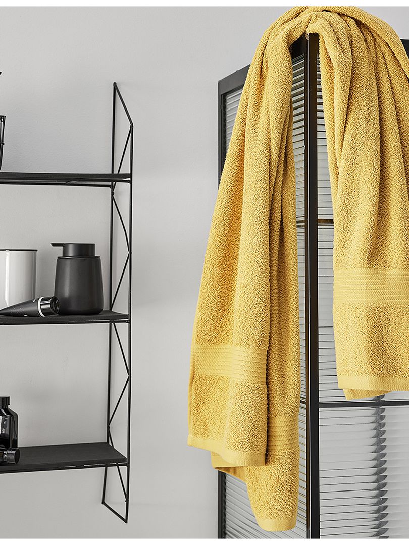 Maxi toalla de baño 90 x 150 cm Amarillo - Kiabi