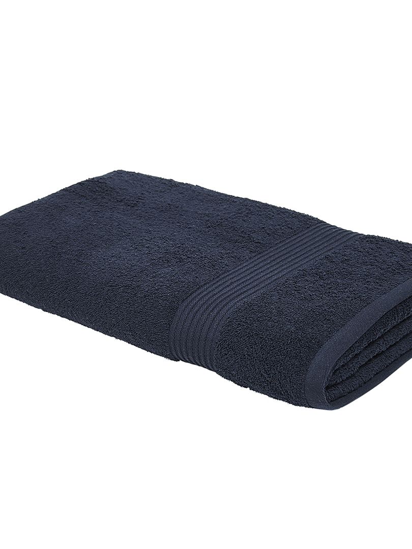 Maxi toalla de baño 90 x 150 cm azul navy - Kiabi