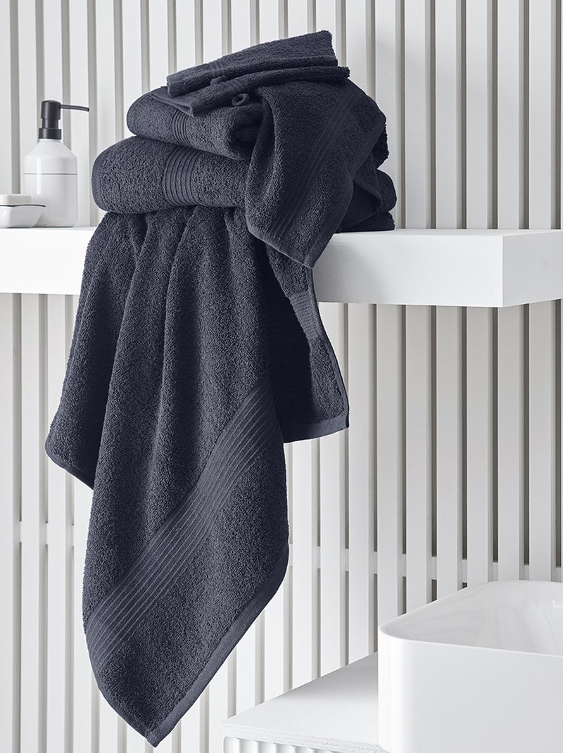 Maxi toalla de baño 90 x 150 cm azul navy - Kiabi