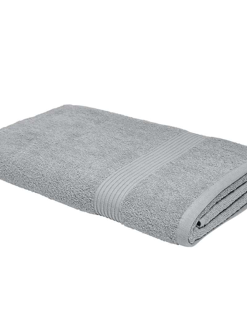 Maxi toalla de baño 90 x 150 cm GRIS - Kiabi