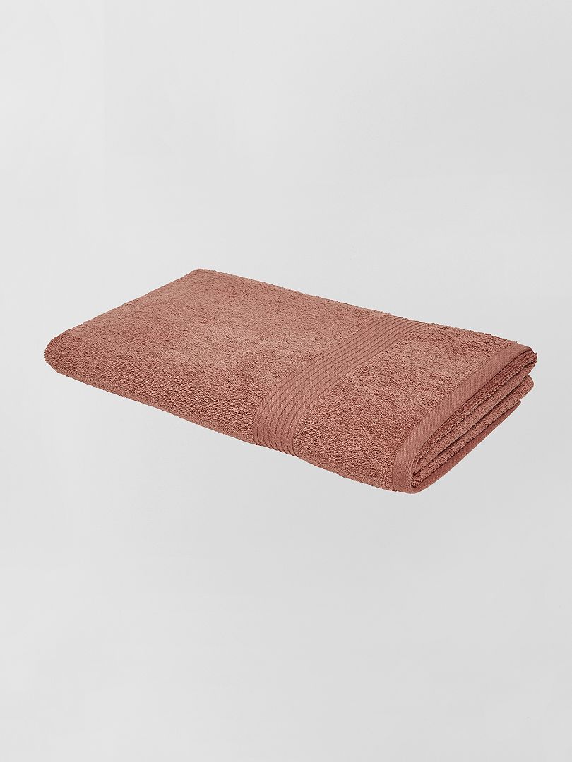 Maxi toalla de baño 90 x 150 cm terracota - Kiabi