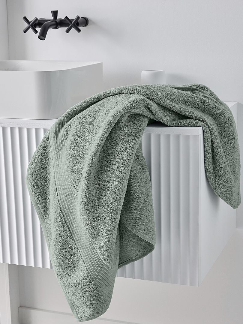 Maxi toalla de baño 90 x 150 cm Verde claro - Kiabi