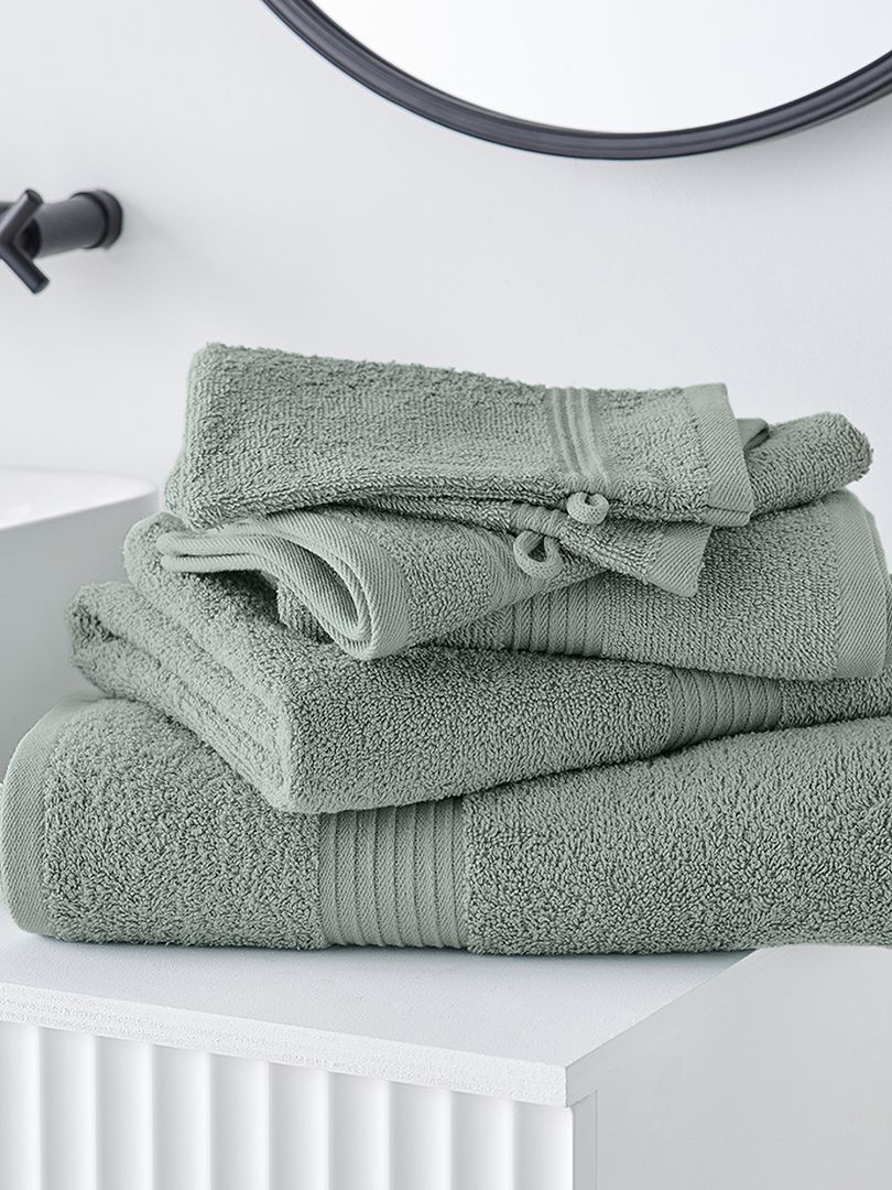 Maxi toalla de baño 90 x 150 cm Verde claro - Kiabi