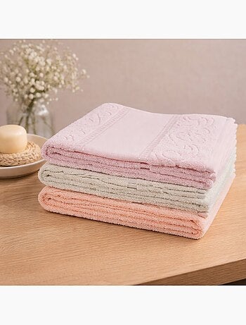 Maxi toalla de baño para bordar, tela de rizo Aïda