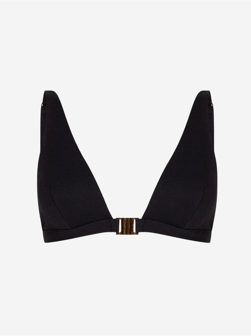Maya top de bikini con escote de pico profundo y detalle de accesorio penti - Kiabi Maya top de bikini con escote de pico profundo y detalle de accesorio penti - Kiabi