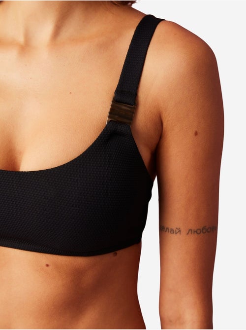 Maya top de bikini con tirantes y detalle de accesorio penti - Kiabi Maya top de bikini con tirantes y detalle de accesorio penti - Kiabi