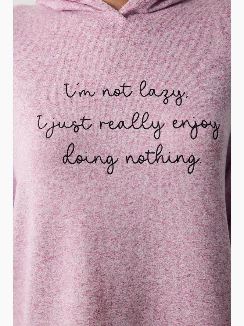 Maybe later sudadera con capucha para pijama penti Lavanda - Kiabi