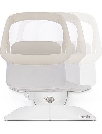Mecedora y capazo eléctrico de 360° LIONELO Vivi Set - 12 melodías - 3 modos - Mando a distancia