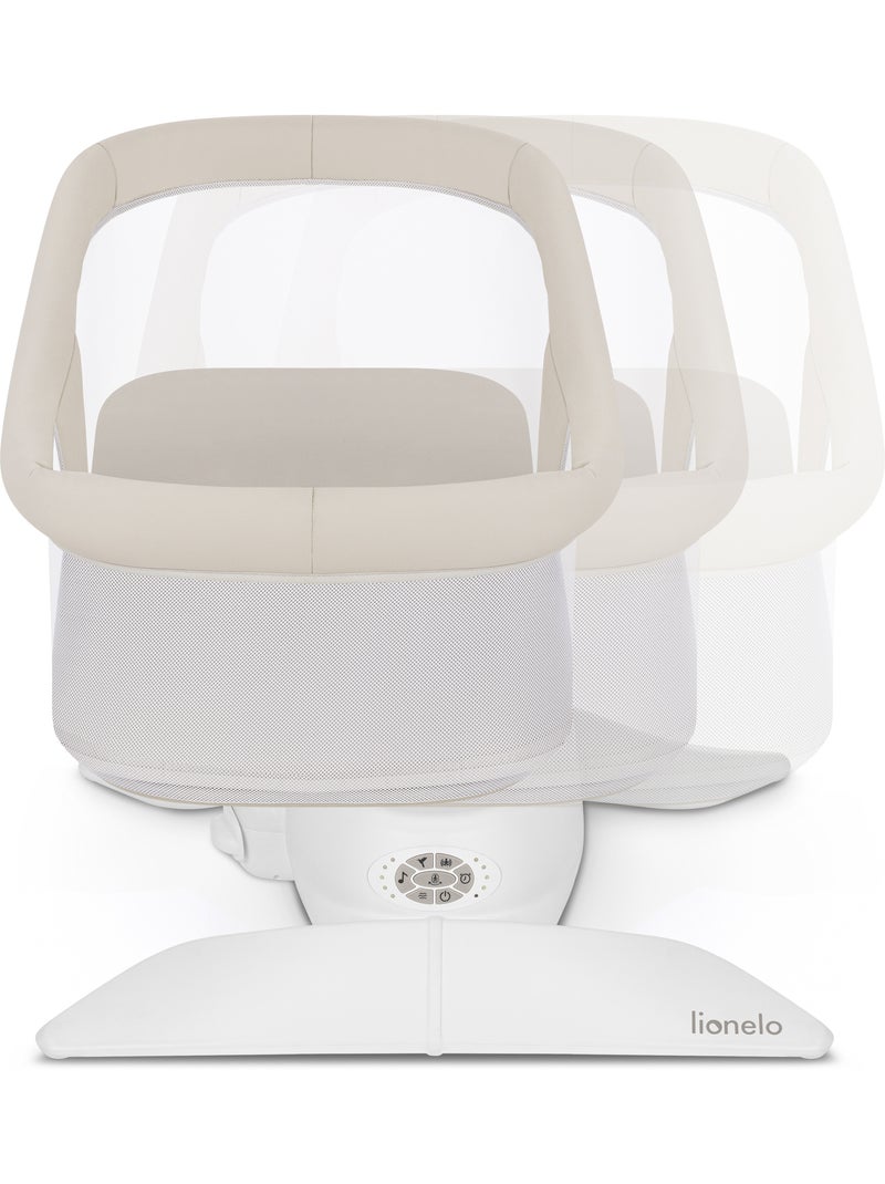Mecedora y capazo eléctrico de 360° LIONELO Vivi Set - 12 melodías - 3 modos - Mando a distancia Beige - Kiabi