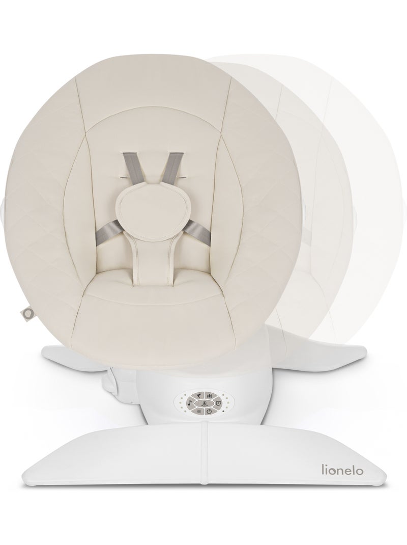 Mecedora y capazo eléctrico de 360° LIONELO Vivi Set - 12 melodías - 3 modos - Mando a distancia Beige - Kiabi