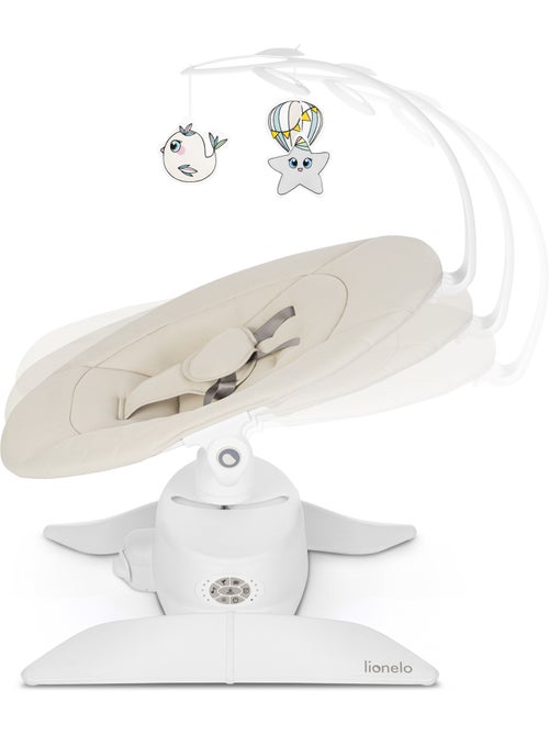 Mecedora y capazo eléctrico de 360° LIONELO Vivi Set - 12 melodías - 3 modos - Mando a distancia - Kiabi Mecedora y capazo eléctrico de 360° LIONELO Vivi Set - 12 melodías - 3 modos - Mando a distancia - Kiabi