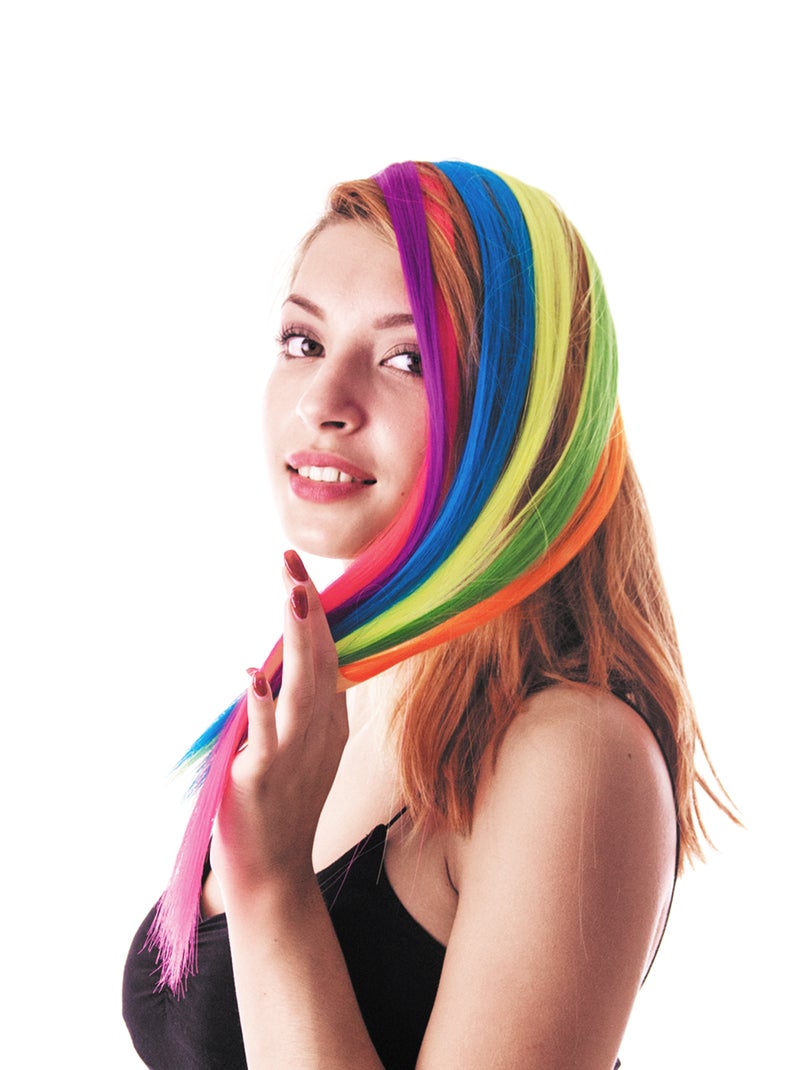 Mechas de clip neón PURPURA - Kiabi