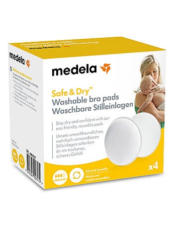MEDELA - Almohadillas lavables - Pack de 4 - Ultraabsorbentes