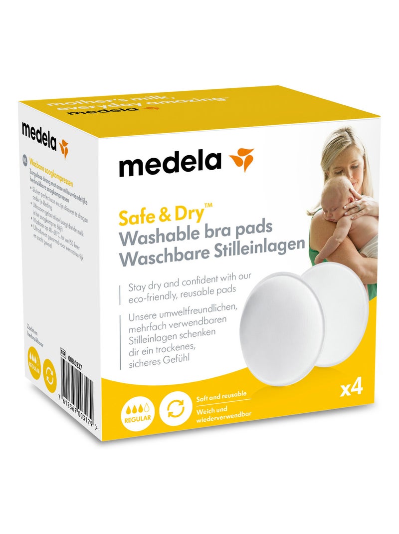 MEDELA - Almohadillas lavables - Pack de 4 - Ultraabsorbentes Transparente - Kiabi