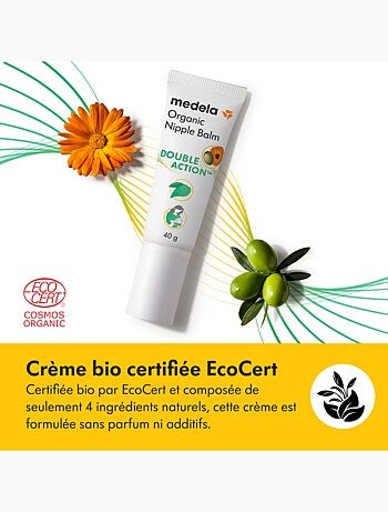 MEDELA - Bálsamo Doble Acción™ BIO para pezones 40 g - Alivia y nutre