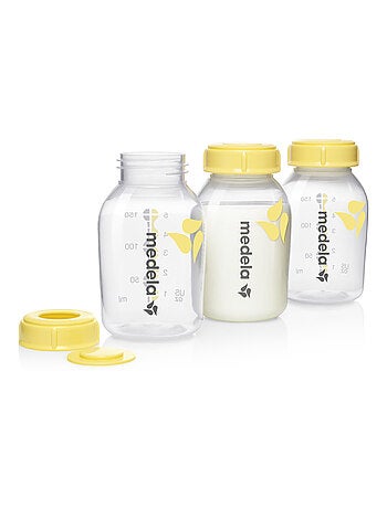 MEDELA - Biberones de recogida 150 ml - lote de 3 - Conservación de leche materna