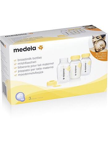 MEDELA - Biberones de recogida 150 ml - lote de 3 - Conservación de leche materna