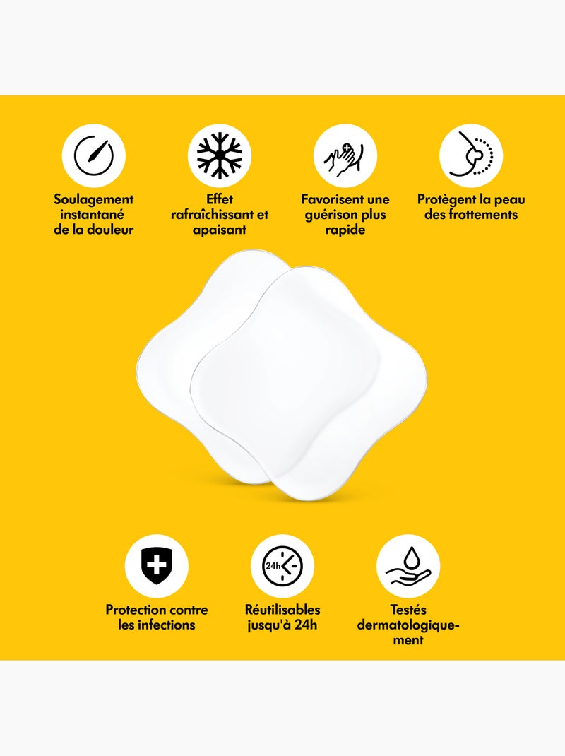 MEDELA - Compresas de Hidrogel - Pack de 4 - Alivio inmediato Transparente - Kiabi