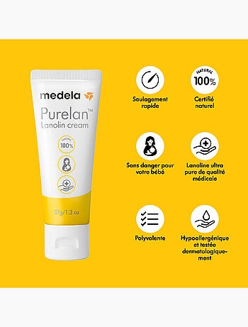 MEDELA - Crema de lactancia con lanolina PureLan™ 37 g - Alivia e hidrata