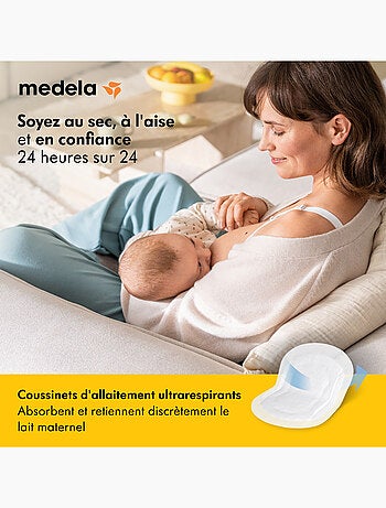MEDELA - Discos Absorbentes Ultra Transpirables - Set de 60 - Absorbentes, finos y discretos