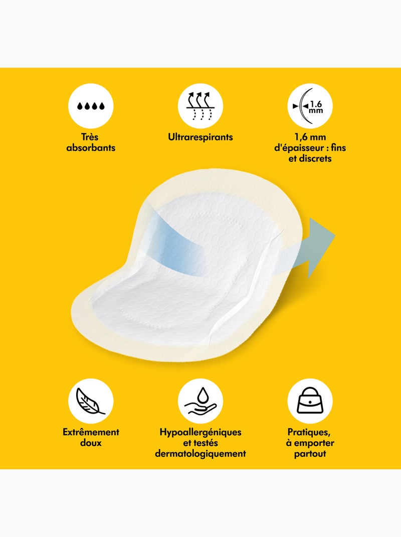 MEDELA - Discos Absorbentes Ultra Transpirables - Set de 60 - Absorbentes, finos y discretos Transparente - Kiabi