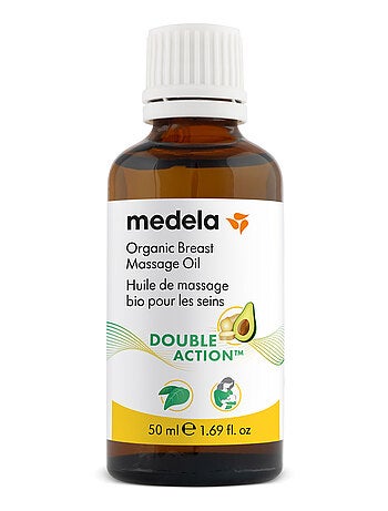 MEDELA - Double Action™ Aceite de masaje orgánico para el pecho 50ml - Alivio