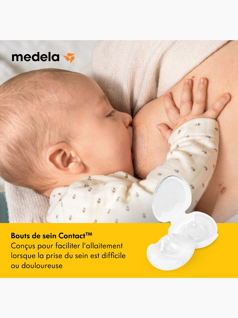 MEDELA - Formas Breast Contact™ Talla L - Confort de lactancia, silicona suave ultrafina, sin BPA. Transparente - Kiabi