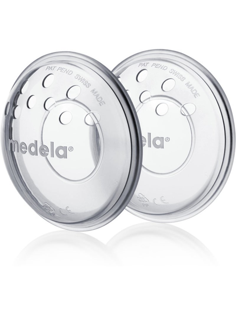 MEDELA - Protectores de pezones - Pack de 2 - Lactancia sin dolor Transparente - Kiabi