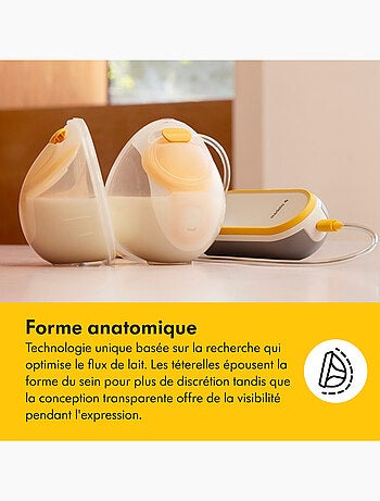 MEDELA - Sacaleches eléctrico doble Freestyle Hands Free 21 mm / 24 mm - Discreto y portátil