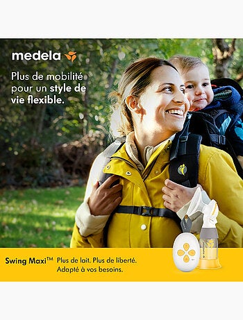 MEDELA - Sacaleches eléctrico doble Swing Maxi RD 21 mm / 24 mm - Extracción rápida
